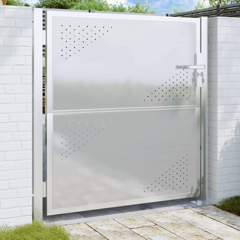 Load image into Gallery viewer, VidaXL Poort 100x100 cm roestvrij staal
