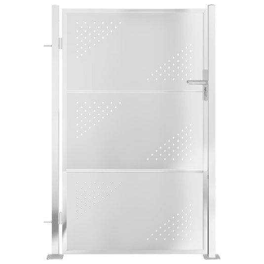 VidaXL Tuinpoort 100x150 cm roestvrij staal
