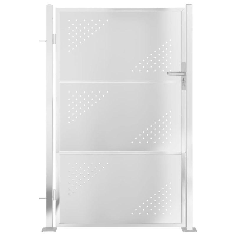 Load image into Gallery viewer, VidaXL Tuinpoort 100x150 cm roestvrij staal

