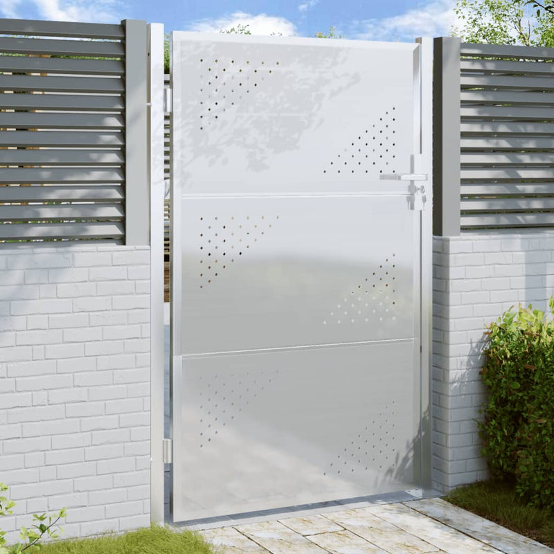 Load image into Gallery viewer, VidaXL Tuinpoort 100x150 cm roestvrij staal
