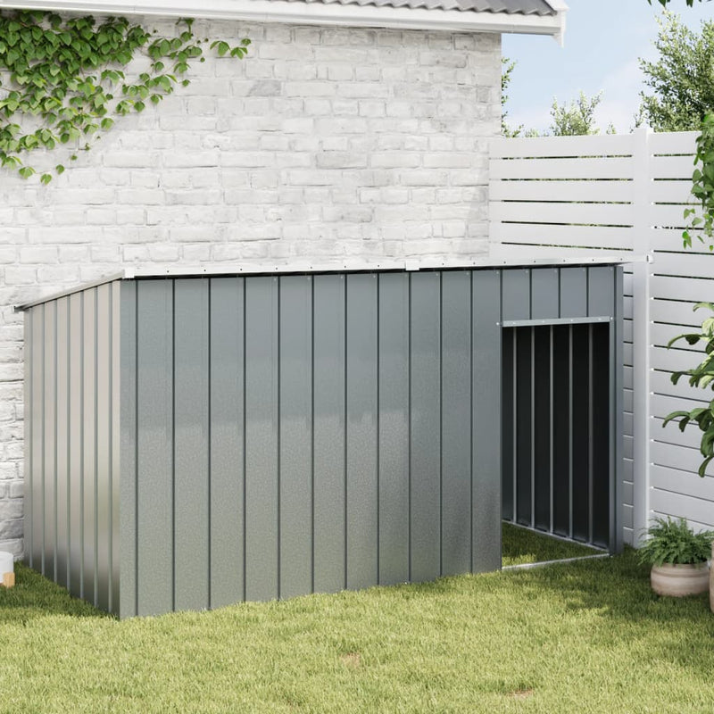 Load image into Gallery viewer, Vidaxl hondenhok met dak 196x91x110 cm verzinkt staal antracietkleurig
