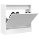 Vidaxl schoenenkast 60x21x57 cm bewerkt hout wit