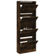 Vidaxl schoenenkast 60x21x163,5 cm bewerkt hout gerookt eikenkleurig