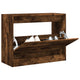 Vidaxl schoenenkast 80x34x63 cm bewerkt hout gerookt eikenkleurig
