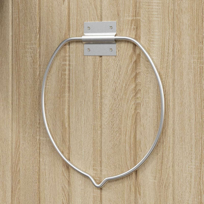 Load image into Gallery viewer, Vidaxl emmerhouder wandmontage staal zilverkleurig
