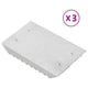 Vidaxl roskammen 3 st aluminium zilverkleurig