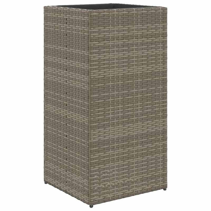 Load image into Gallery viewer, Vidaxl plantenbak 40x40x80 cm poly rattan grijs
