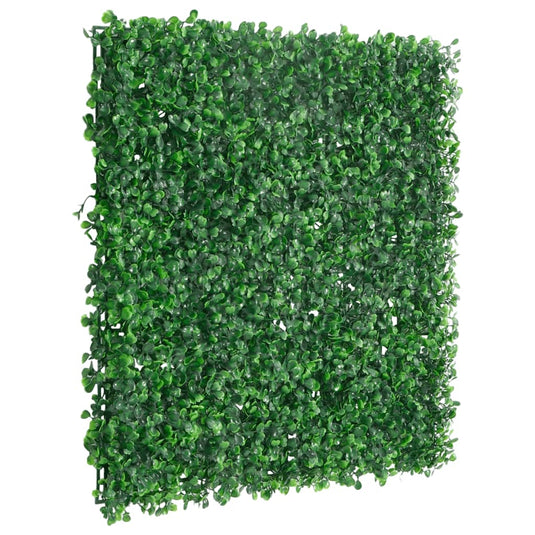 Vidaxl hek met kunstheester 24 st 50x50 cm groen