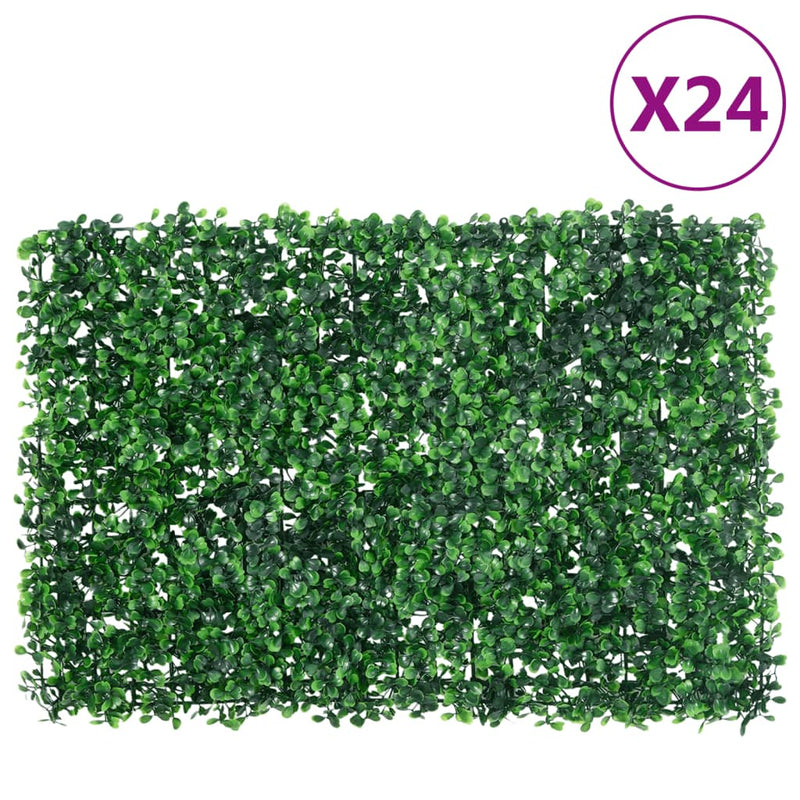 Load image into Gallery viewer, Vidaxl hek met kunstheester 24 st 40x60 cm groen
