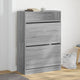 VidaXL Schoenenkast met 2 klaplades 80x34x116 cm grijs sonoma