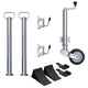 Vidaxl neuswiel met 2 staanders en 2 spanklemmen 60 mm