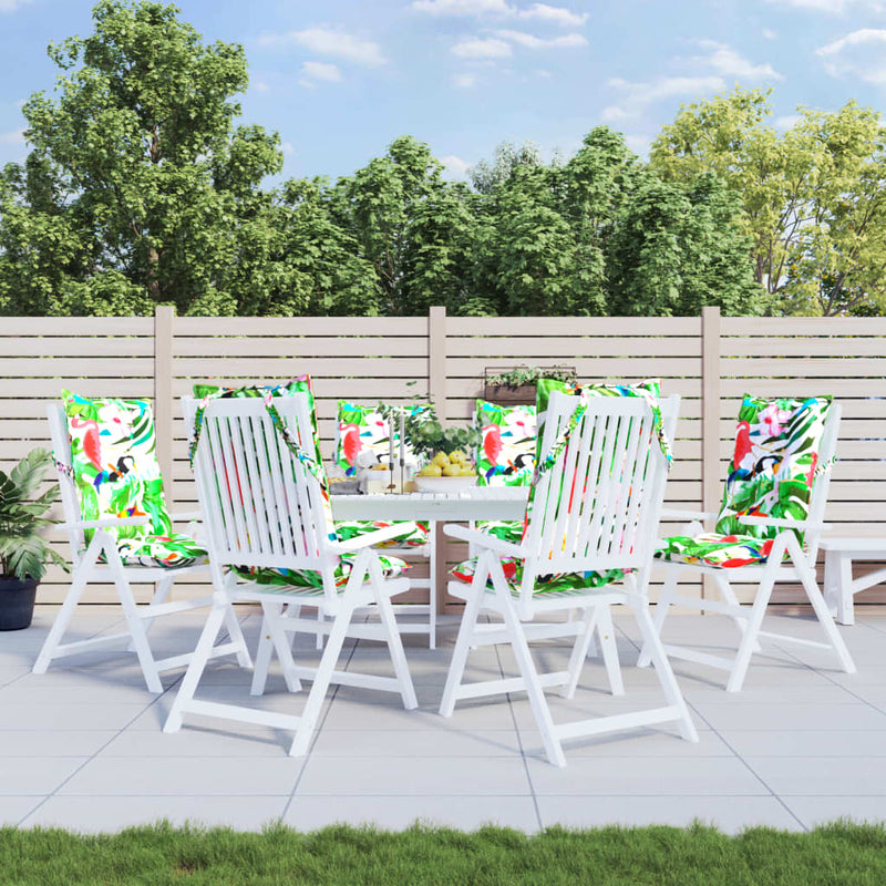 Load image into Gallery viewer, Vidaxl stoelkussens 6 st hoge rug oxford stof meerkleurig
