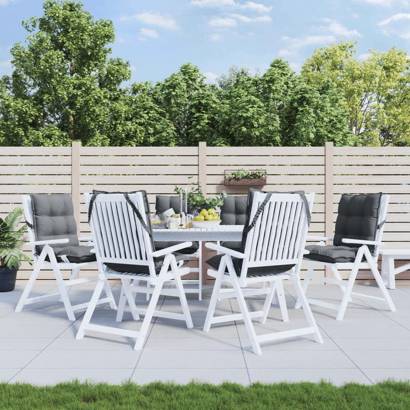 Load image into Gallery viewer, Vidaxl stoelkussens 6 st lage rug oxford stof antracietkleurig
