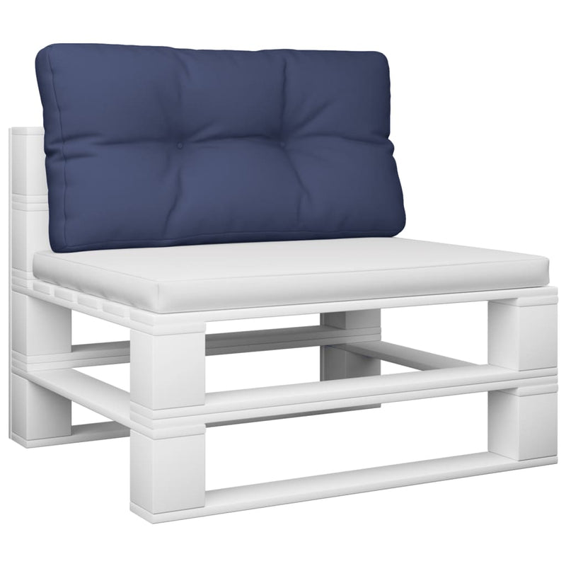 Load image into Gallery viewer, Vidaxl palletkussen 80x40x12 cm stof marineblauw
