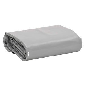 Vidaxl dekzeil 650 g m² 5x8 m grijs