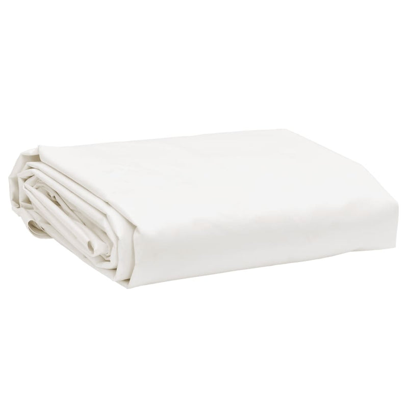 Load image into Gallery viewer, Vidaxl dekzeil 650 g m² ø 2,4 m wit
