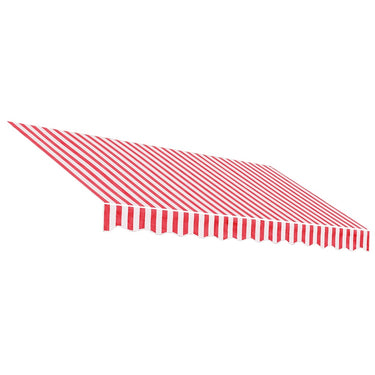 Vidaxl vervangingsdoek voor luifel gestreept 3x2,5 m rood en wit