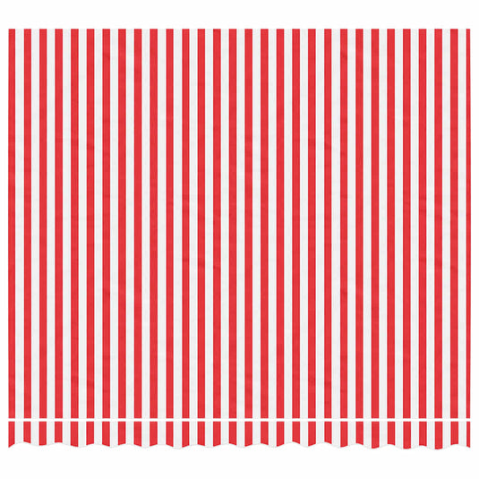 Vidaxl vervangingsdoek voor luifel 3x2,5 m polyester rood en wit