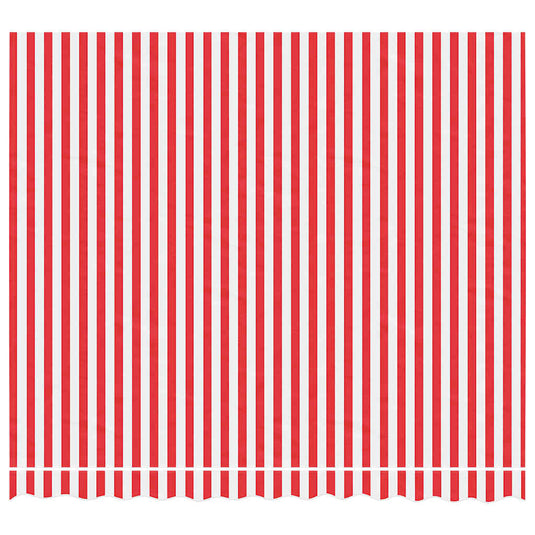 Vidaxl vervangingsdoek voor luifel gestreept 3x2,5 m rood en wit