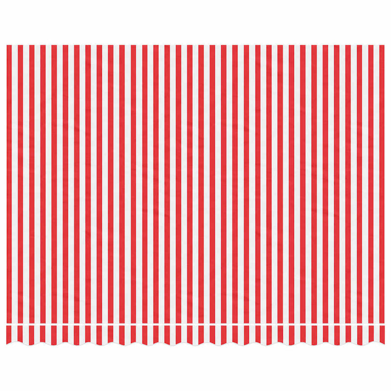 Load image into Gallery viewer, Vidaxl vervangingsdoek voor luifel gestreept 3,5x2,5 m rood en wit
