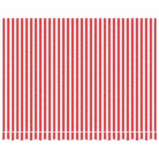 Vidaxl vervangingsdoek voor luifel gestreept 3,5x2,5 m rood en wit