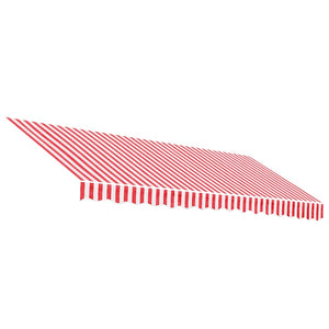 Vidaxl vervangingsdoek voor luifel 400x350 cm polyester rood en wit