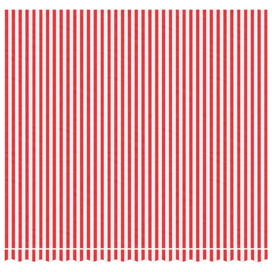 Vidaxl vervangingsdoek voor luifel gestreept 4x3,5 m rood en wit