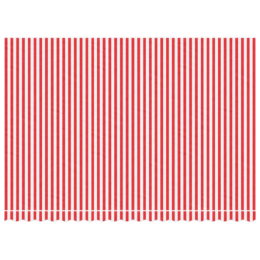 Vidaxl vervangingsdoek voor luifel gestreept 4,5x3 m rood en wit