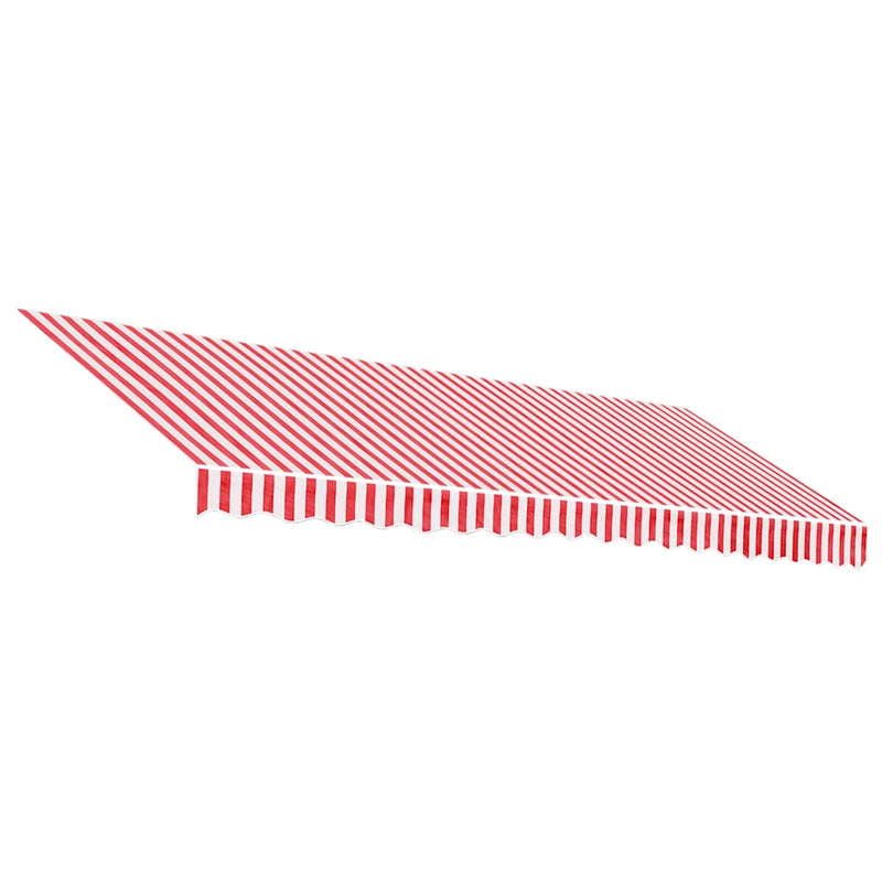 Load image into Gallery viewer, Vidaxl vervangingsdoek voor luifel gestreept 4,5x3,5 m rood en wit
