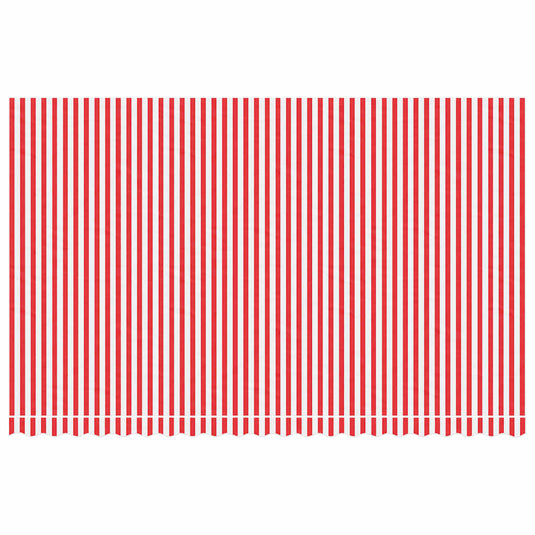 Vidaxl vervangingsdoek voor luifel gestreept 5x3 m rood en wit