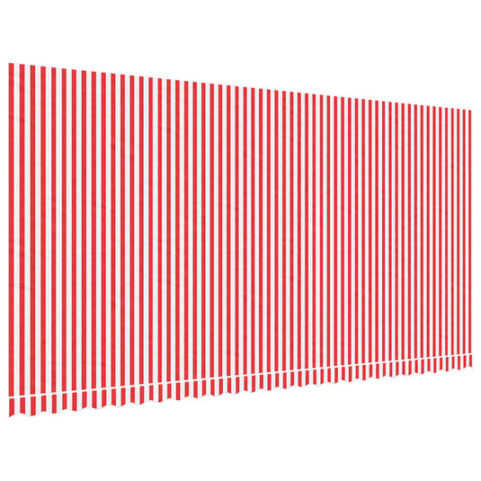 Vidaxl vervangingsdoek voor luifel gestreept 6x3 m rood en wit