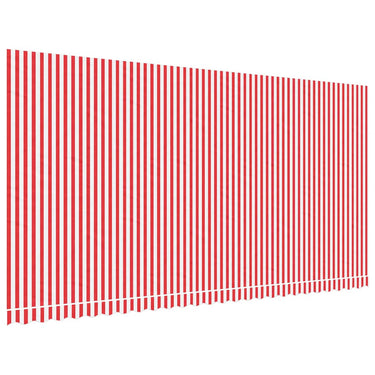 Vidaxl vervangingsdoek voor luifel gestreept 6x3 m rood en wit