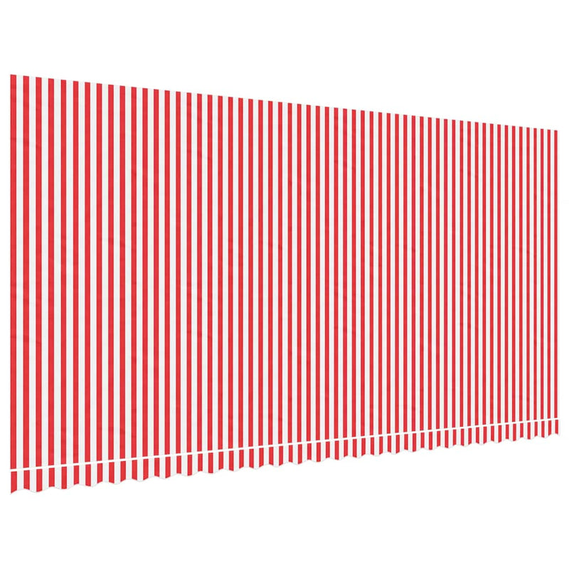 Load image into Gallery viewer, Vidaxl vervangingsdoek voor luifel gestreept 6x3 m rood en wit

