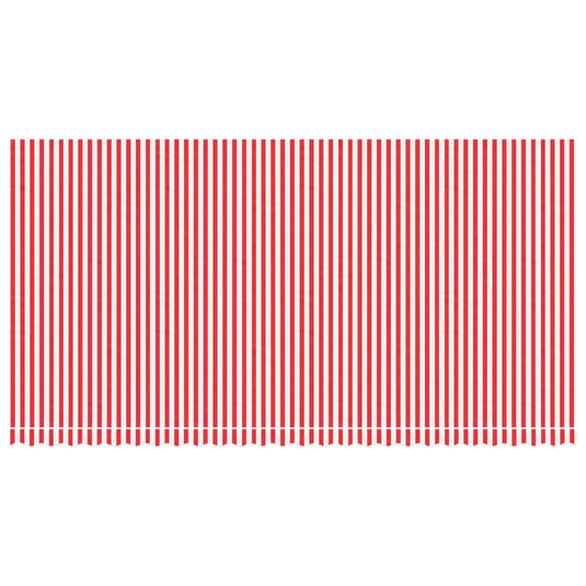 Vidaxl vervangingsdoek voor luifel gestreept 6x3 m rood en wit