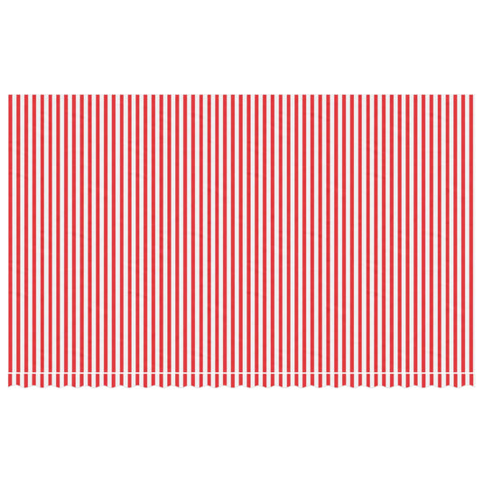 Vidaxl vervangingsdoek voor luifel gestreept 6x3,5 m rood en wit