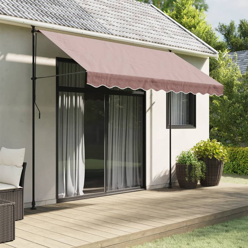 Load image into Gallery viewer, Vidaxl vervangingsdoek voor luifelrok gestreept 3 m bruin
