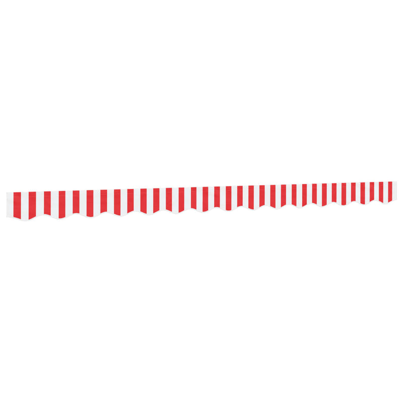 Load image into Gallery viewer, Vidaxl vervangingsdoek voor luifelrok gestreept 350 cm rood en wit
