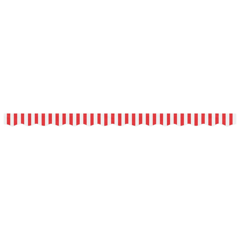 Load image into Gallery viewer, Vidaxl vervangingsdoek voor luifelrok gestreept 350 cm rood en wit
