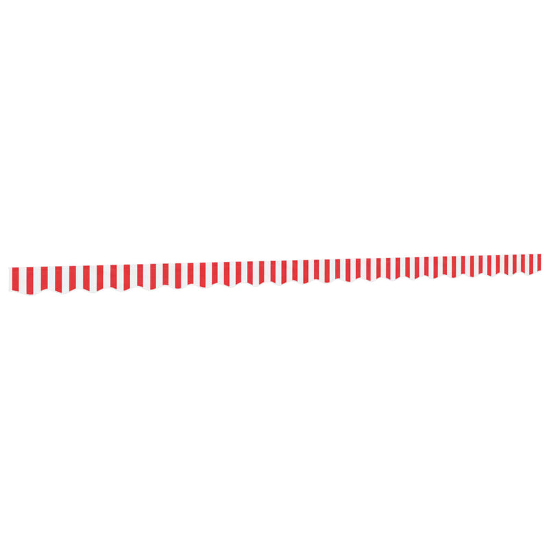 Load image into Gallery viewer, Vidaxl vervangingsdoek voor luifelrok gestreept 500 cm rood en wit
