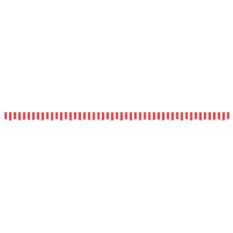 Load image into Gallery viewer, Vidaxl vervangingsdoek voor luifelrok gestreept 500 cm rood en wit

