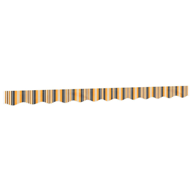 Load image into Gallery viewer, Vidaxl vervangingsdoek voor luifelrok gestreept 300 cm geel en grijs
