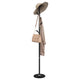 Vidaxl kapstok 175 cm gepoedercoat ijzer zwart