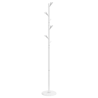 Vidaxl kapstok 175 cm gepoedercoat ijzer wit
