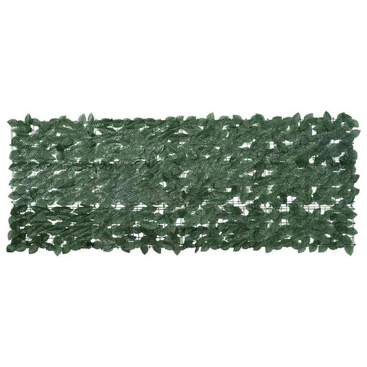 Vidaxl balkonscherm met donkergroene bladeren 200x75 cm