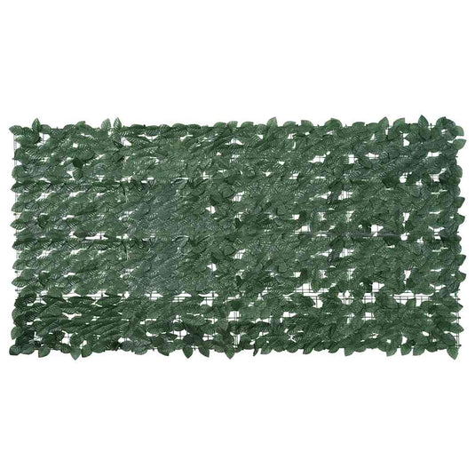 Vidaxl balkonscherm met donkergroene bladeren 200x100 cm