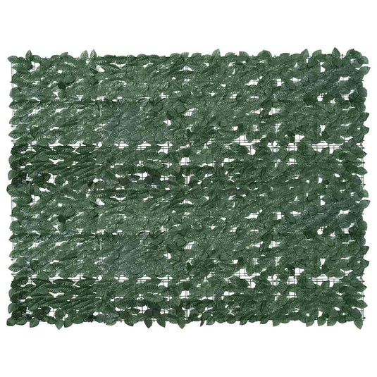 Vidaxl balkonscherm met donkergroene bladeren 200x150 cm