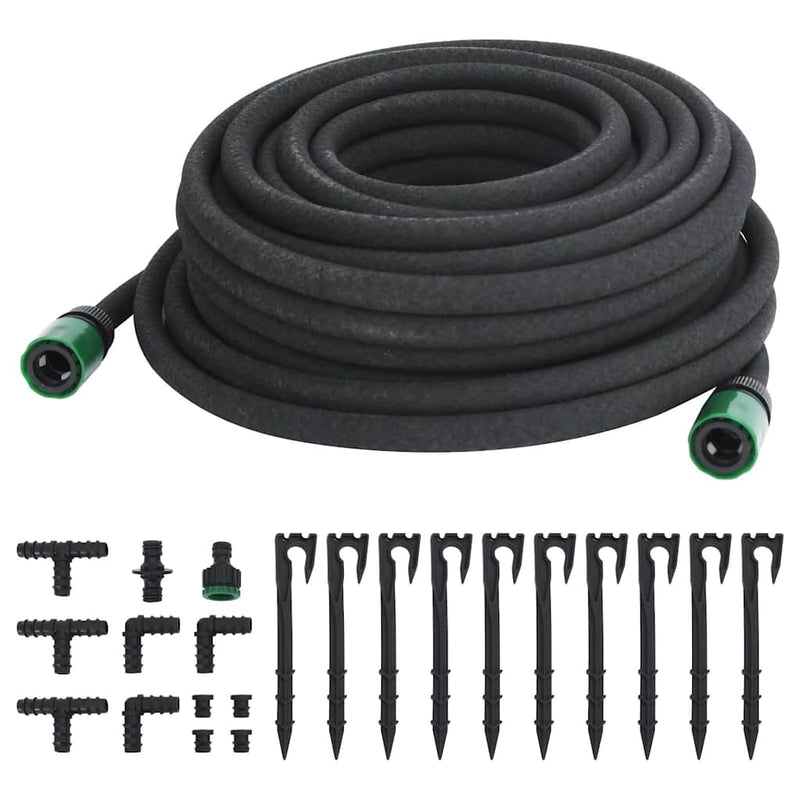 Load image into Gallery viewer, Vidaxl druppelslang 0,6'' 25 m rubber zwart
