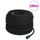 Vidaxl druppelslang 0,6'' 100 m rubber zwart