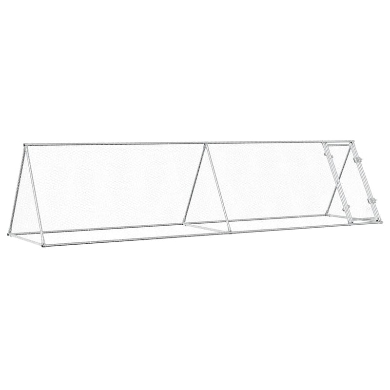 Load image into Gallery viewer, Vidaxl kippenhok 400x105x91 cm gegalvaniseerd staal zilverkleurig
