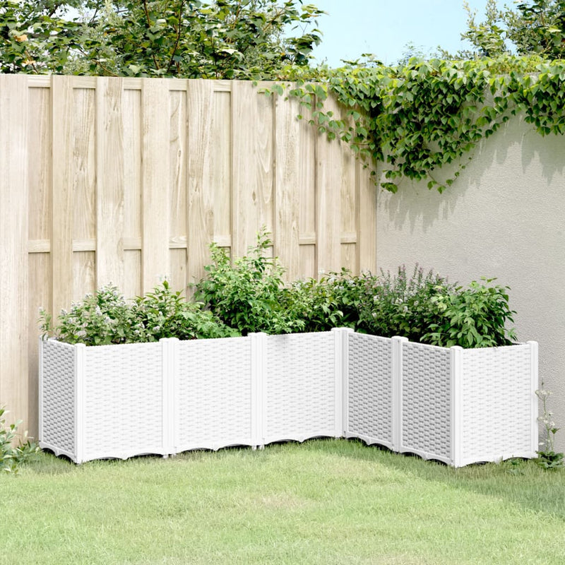 Load image into Gallery viewer, Vidaxl plantenbak 160x120x53 cm polypropeen wit
